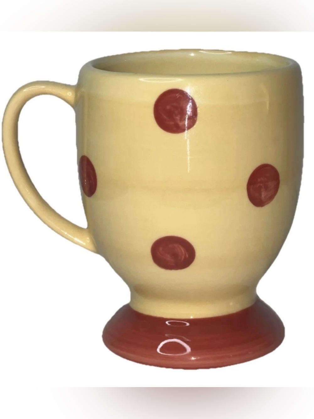 Gail Pittman Southern Living Siena Polka Dot Pedestal Mug